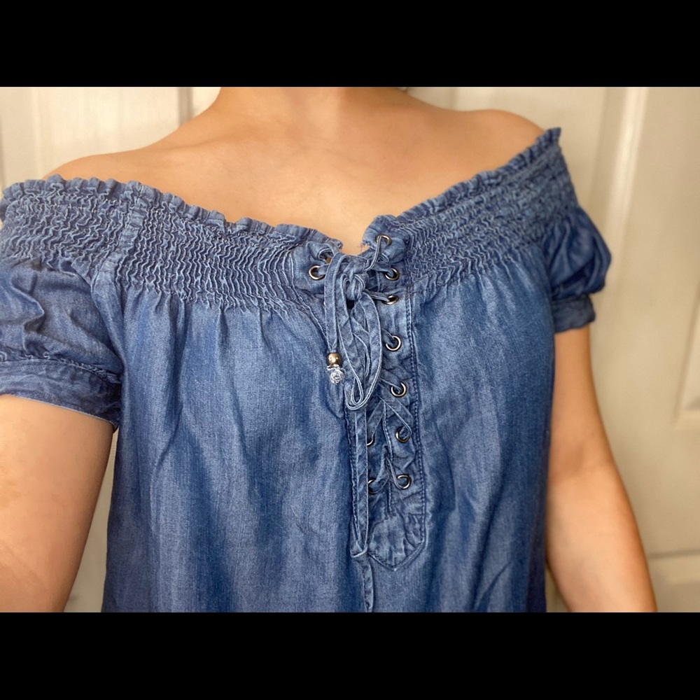 Cute denim top